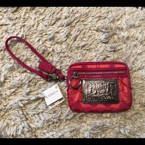 Authentic Coach Poppy Wristlet